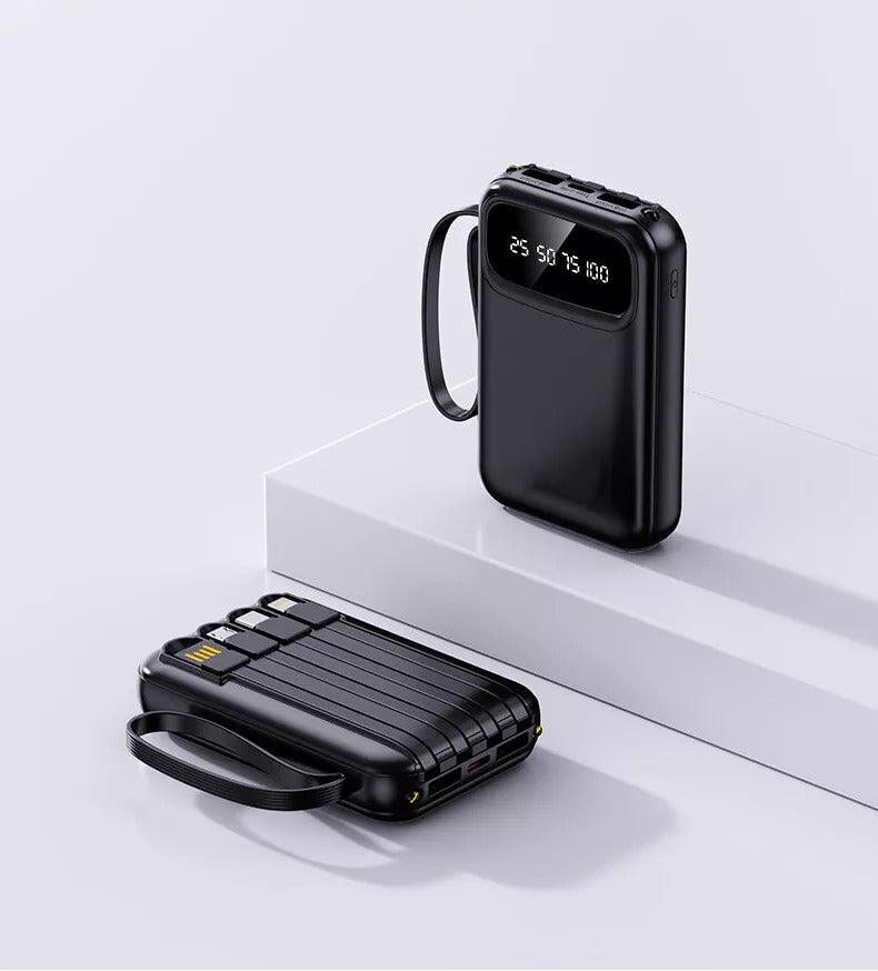 3O000Mah Power Bank, Fast USB Charger, External Battery for Mobile Phones DE