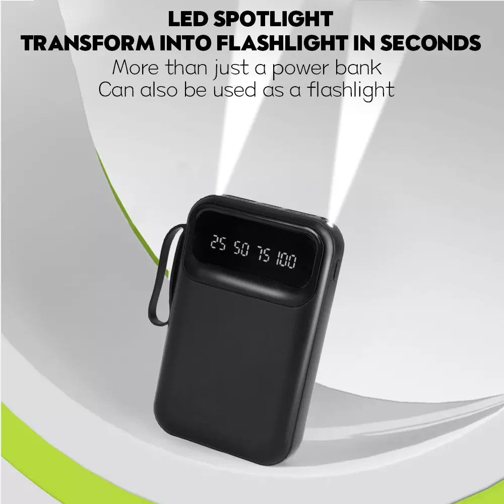 3O000Mah Power Bank, Fast USB Charger, External Battery for Mobile Phones DE